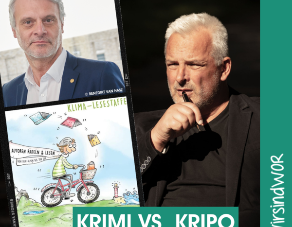 Plakat zum Thema Krimi versus Kripo