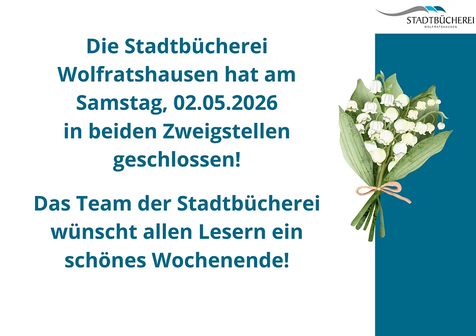 Plakat geschlossen am 2.05.26