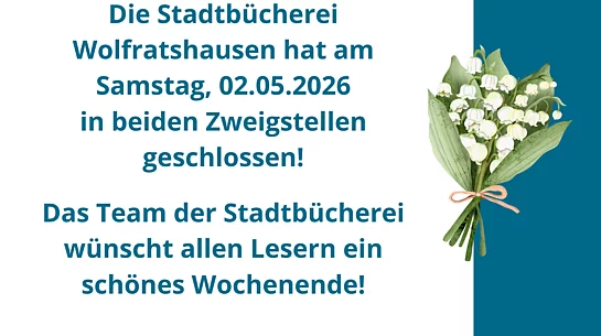 Plakat geschlossen am 2.05.26