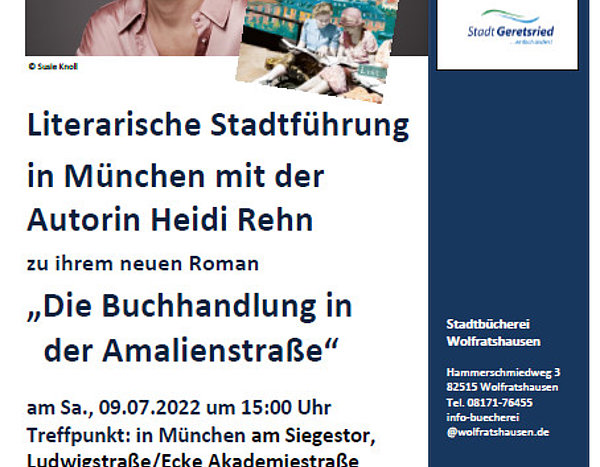 Literarische Führung mit Heidi Rehn am 9.07.2022